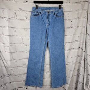 Jeanology Jeans Denim Cotton Womens 8 Tall Blue Straight VTG‎ High Rise